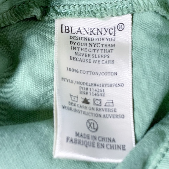 Blank NYC Twill Utility Cropped Jacket in Mint Green - Picture 10 of 10